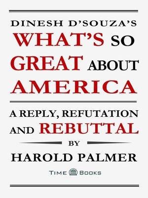 cover image of Dinesh D'Souza's What's So Great About America